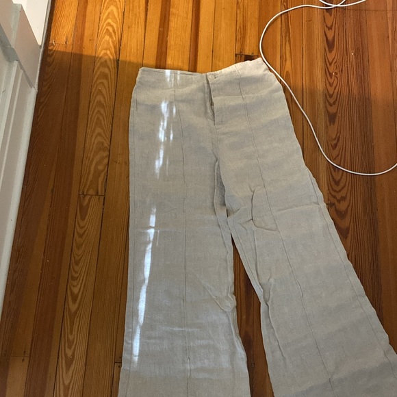 Silvie Linen Pant - size 6 oatmeal - Picture 3 of 3